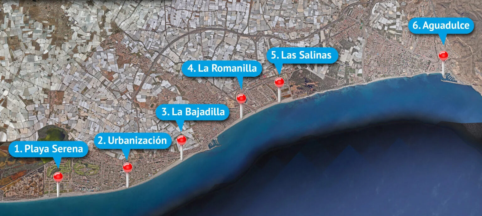 Mapa de playas accesibles